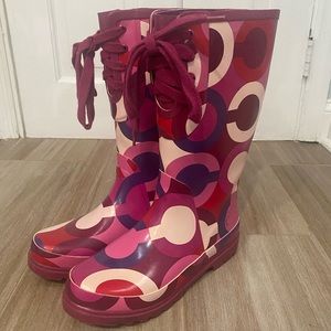 Coach rain boots